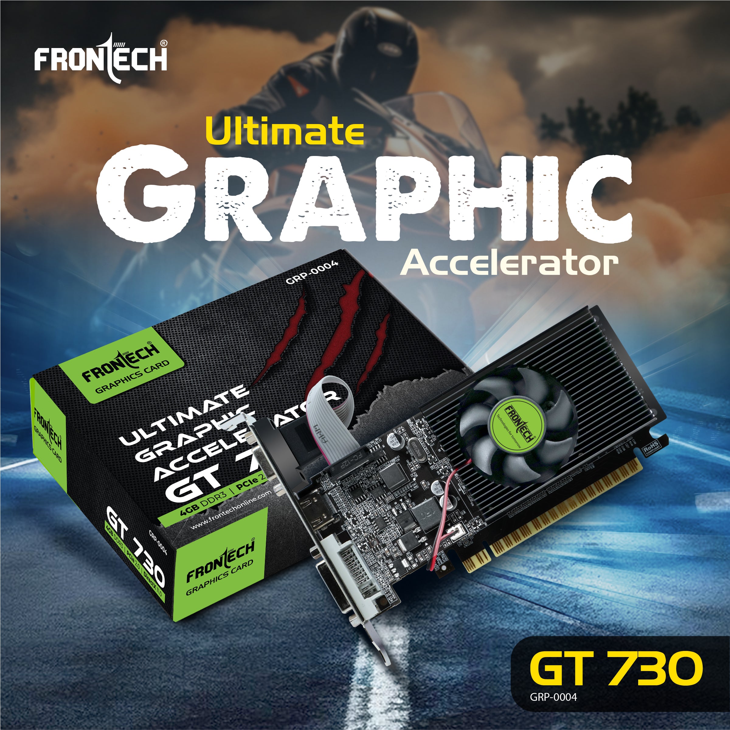 Frontech GT 730 Graphics Card with 4 GB DDR3 (GRP-0004) Frontech GT 730 Graphics Card with 4 GB DDR3 (GRP-0004)